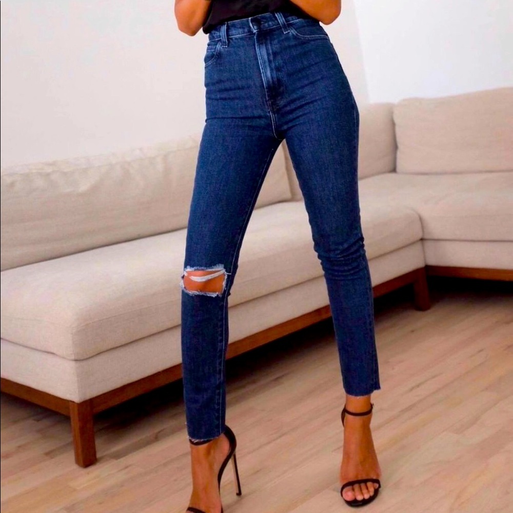 J Brand 1212 Runway Super High-Rise Jeans Dark